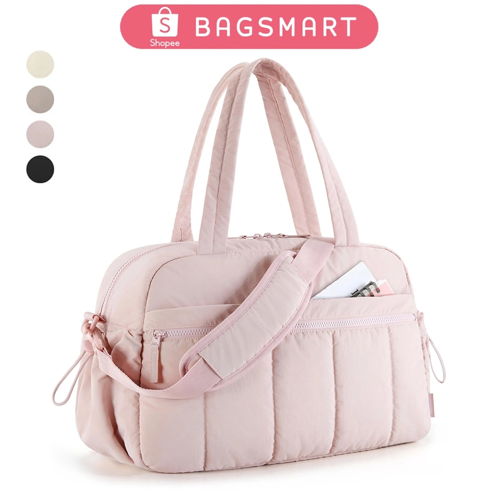 BAGSMART Travel Duffel Gym Bag Carry on Weekender Bags Water Resistant Workout Bag Sports for Women