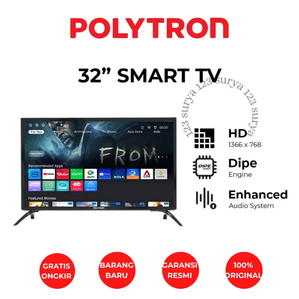 POLYTRON PLD 32CV1869 / 32CV2269 / 43CV8869 / 24CV1869 SMART DIGITAL TV 32INCH ORIGINAL