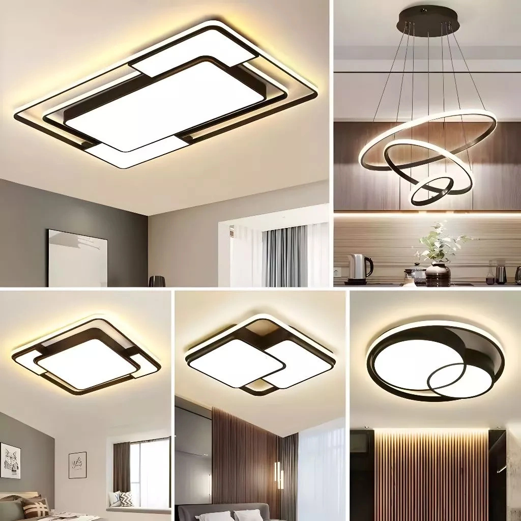 [Garansi 30 Tahun] Lampu Plafon LED 3 Warna Lampu Hias Ruang Tamu Lampu Plafon Kamar Tidur Modern Minimalis Lampu Plafon Ceiling  Modern Minimalis Bentuk Persegi Gaya Nordic Untuk Dekorasi Ruang Tamu Lampu Plafon Ruang
