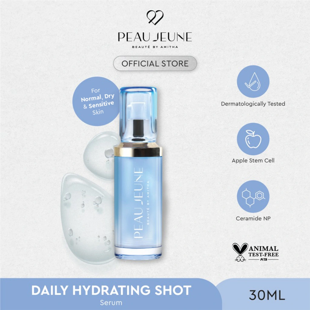 Peau Jeune Serum Untuk Kulit Kering Daily Hydrating Shot 30 mL (Normal Skin And Dry Skin)