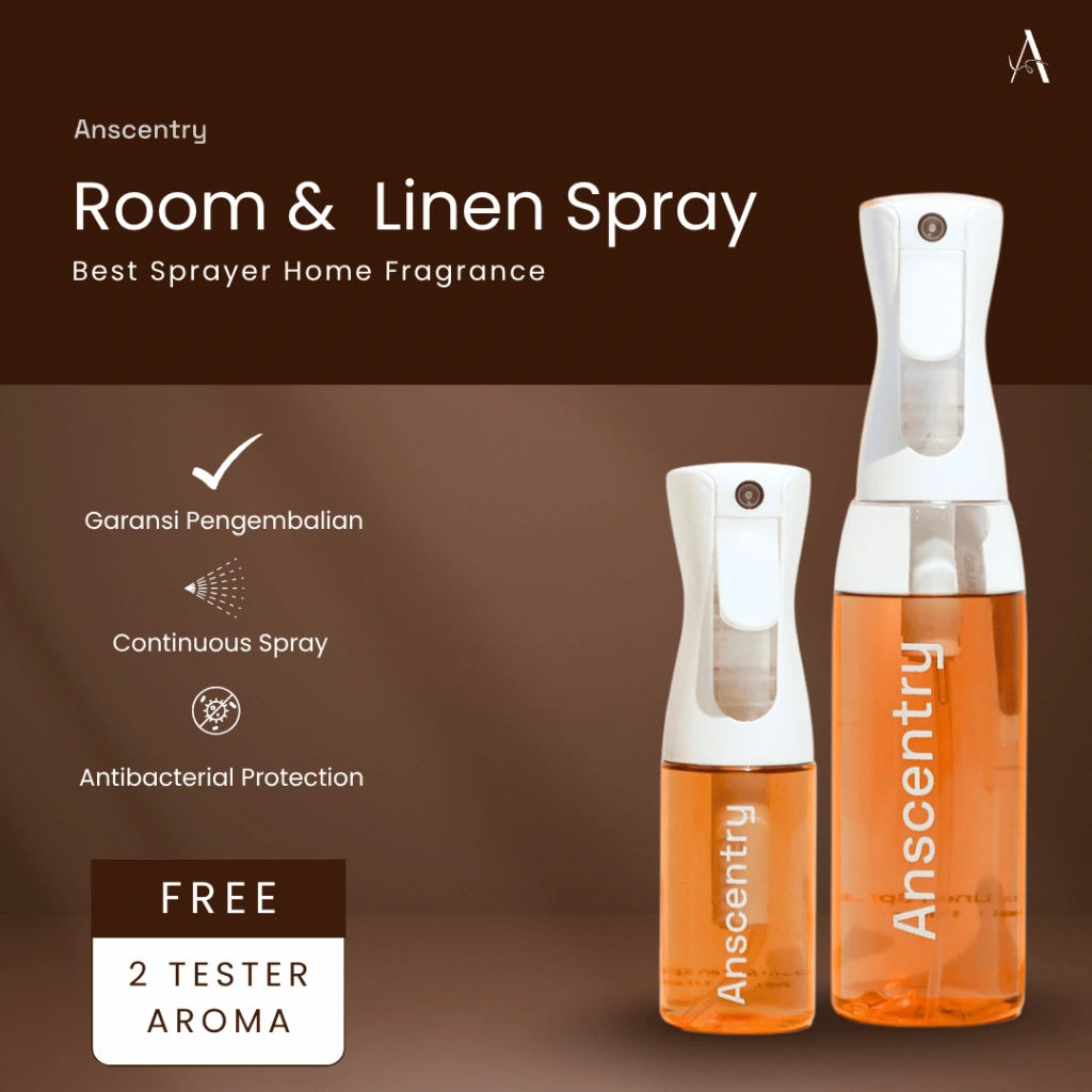 Anscentry - [Best Product] Room & Linen Spray Anti Bakterial 200ml & 500ml