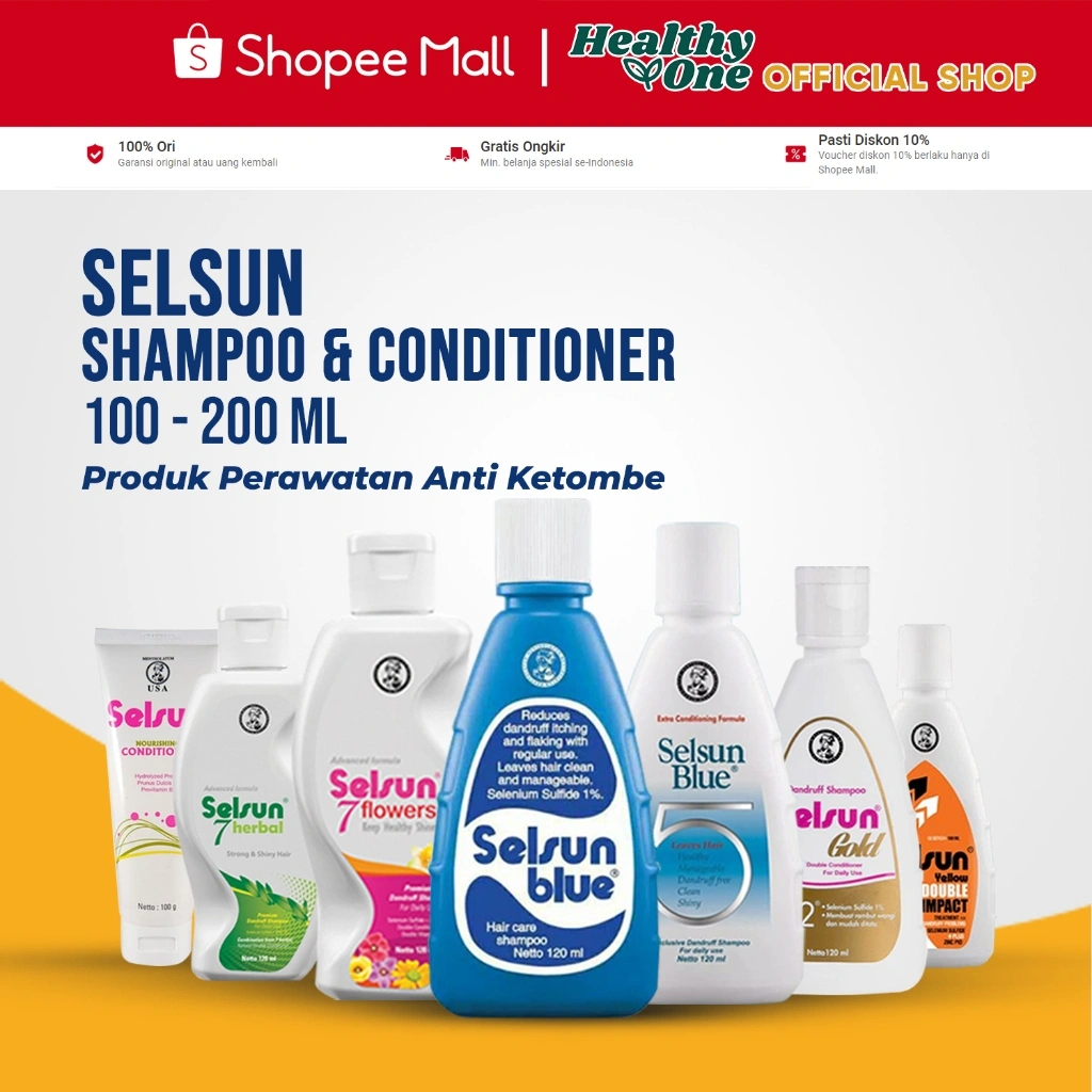 Selsun Shampoo Anti Ketombe /Selsun Blue 120Ml / Shampoo Anti Dandruff / Sampo Anti Ketombe / Conditioner