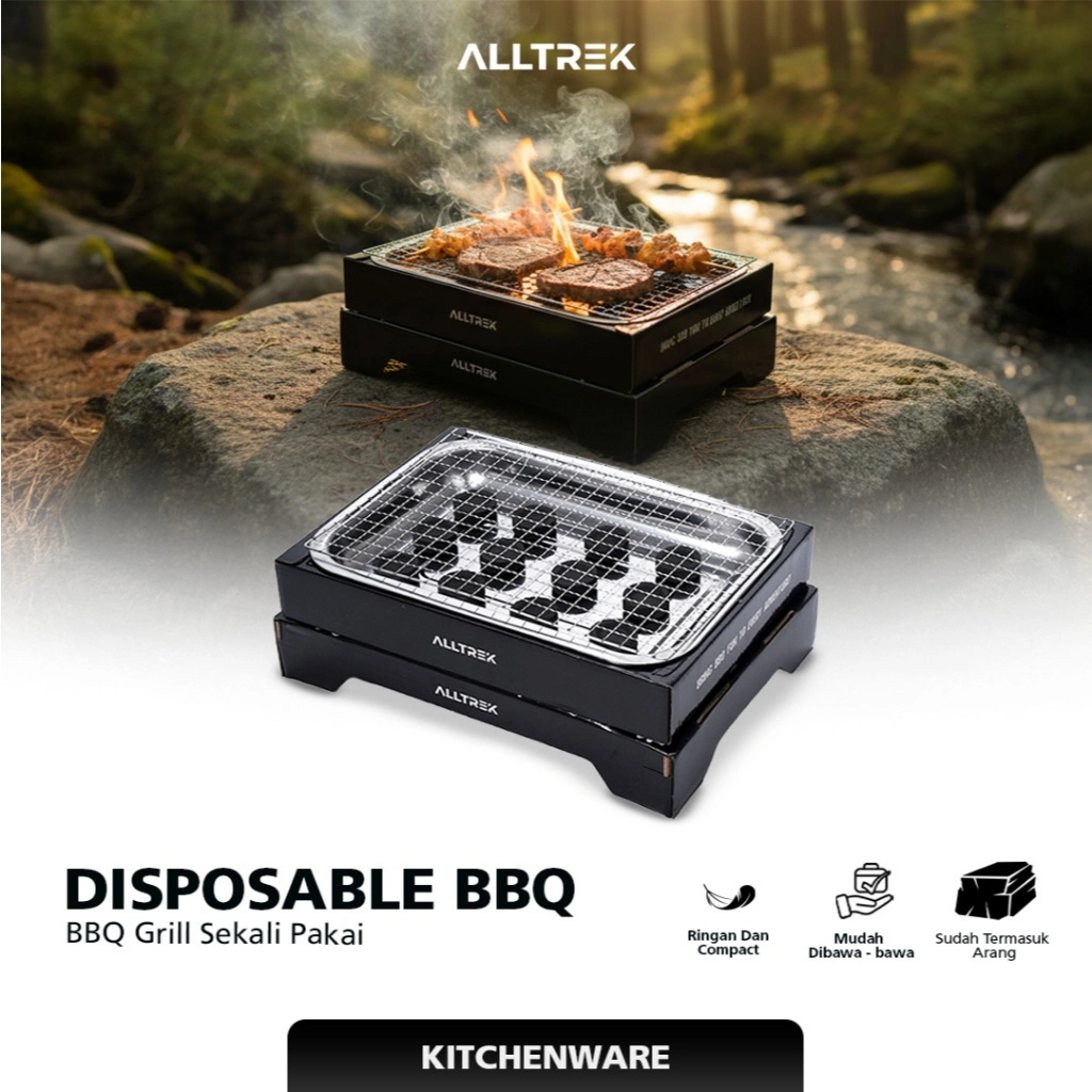 ALLTREK Alat Panggang Lipat Portable BBQ Portable BBQ Grill