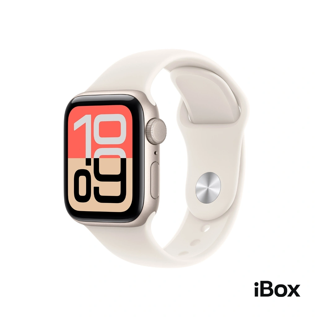 Apple Watch SE 3 GPS, Starlight Aluminium Case with Starlight Sport Band