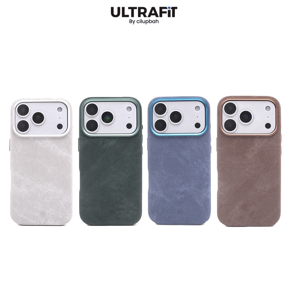 CILUPBAH Denim Leather Magsafe Case for iPhone 11 12 13 14 15 16 17 Air Pro Max