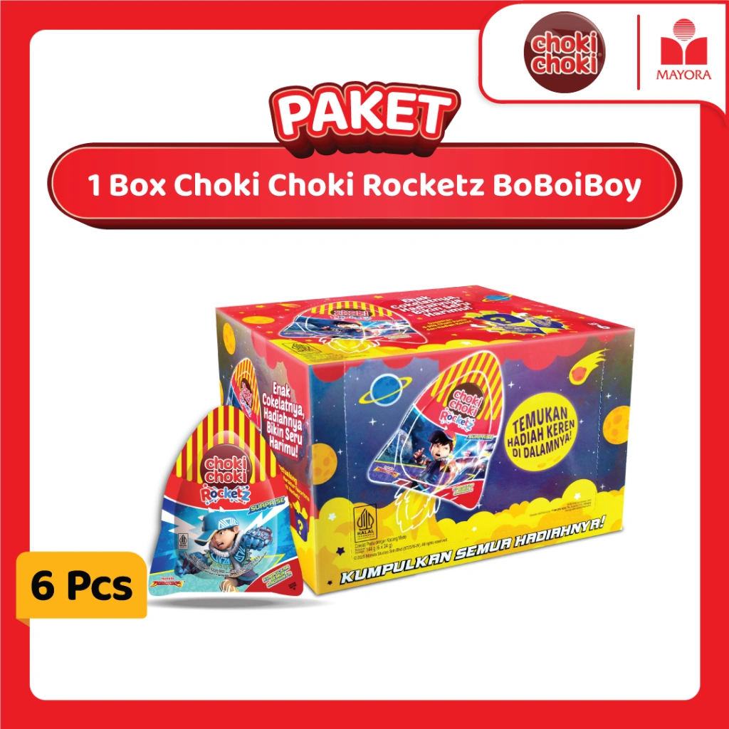 Paket 1 Box Choki Choki Rocketz BoBoiBoy