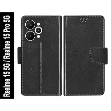 FLIP Book Leather Case REALME 15 5G 15Pro 15T 14 14T 13 13+ Plus Softcase Cover Sarung Buku Pelindung Belakang Full Bodi Fashion Seluler Casing Silikon Lentur Leater Sintetis Dompet Simpan Kartu Slot Card Lipat Protect Kesing Mika Realme15 T Realmi 5G 4G