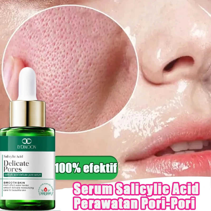 Pore Minimizer Serum Pore Refining Essence Shrink Pores Serum AHA BHA Salicylic Acid 30ML Minify Pores, Blackhead & Acne Treatment - Untuk Kulit Berminyak & Berjerawat