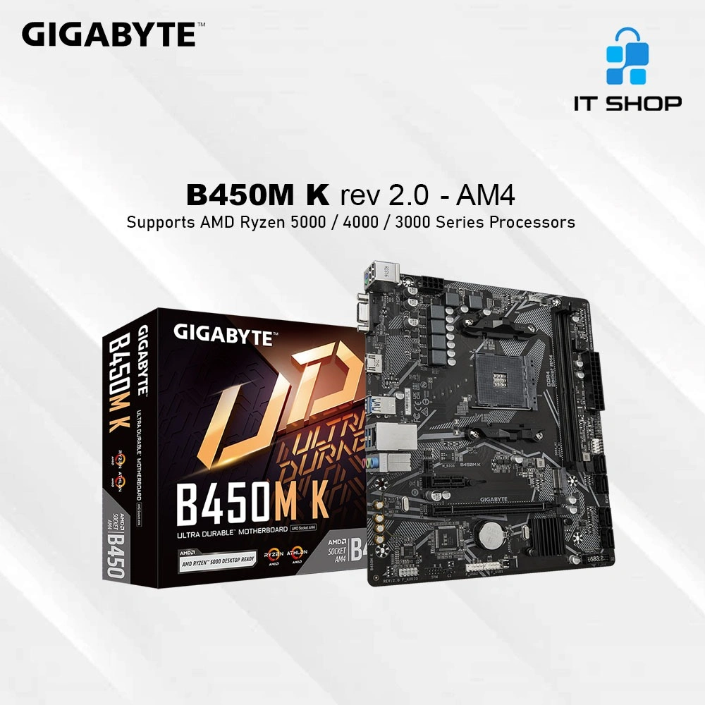 Motherboard Gigabyte B450M K rev 2.0 - AM4