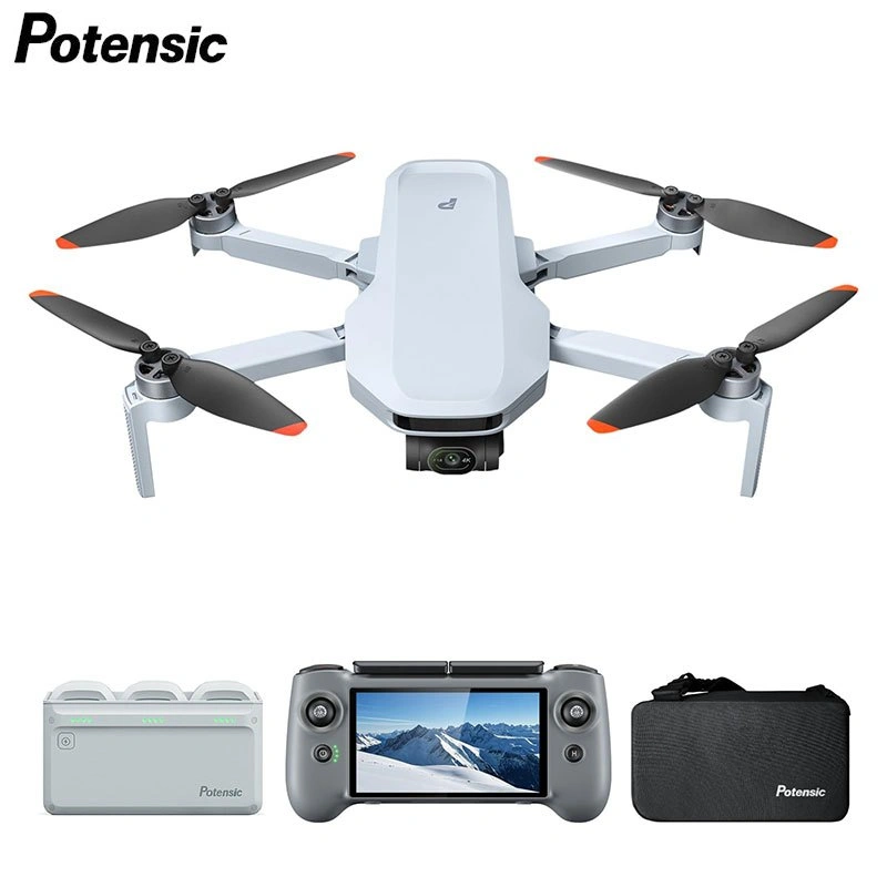 Potensic ATOM 2 Camera Drone With RC PTD 1 for Adults 4K Video, 8K Photo, 10KM Transmission, 3-Axis Gimbal, AI Track, Vertical Shooting, AI Night Shot
