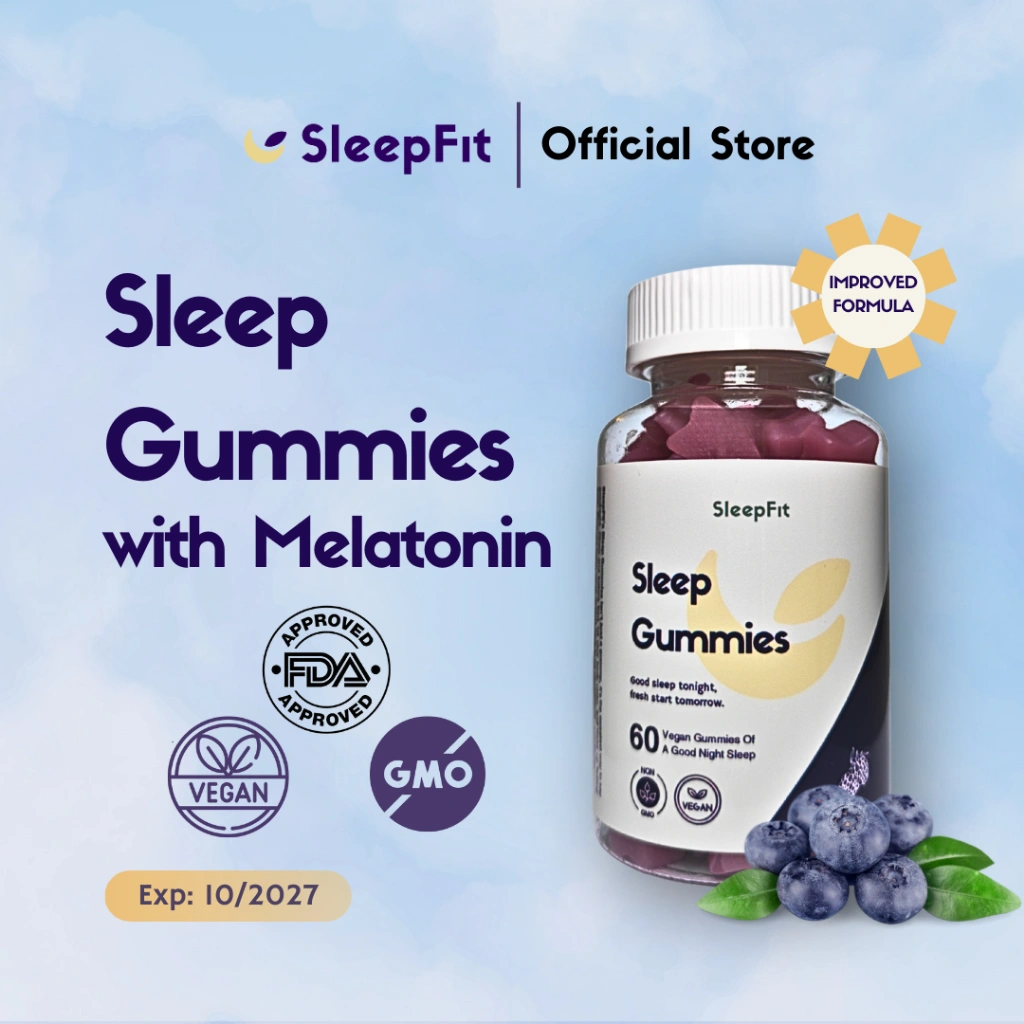 SleepFit Sleep Gummies Melatonin 5 Mg - Botol 60 Gummies