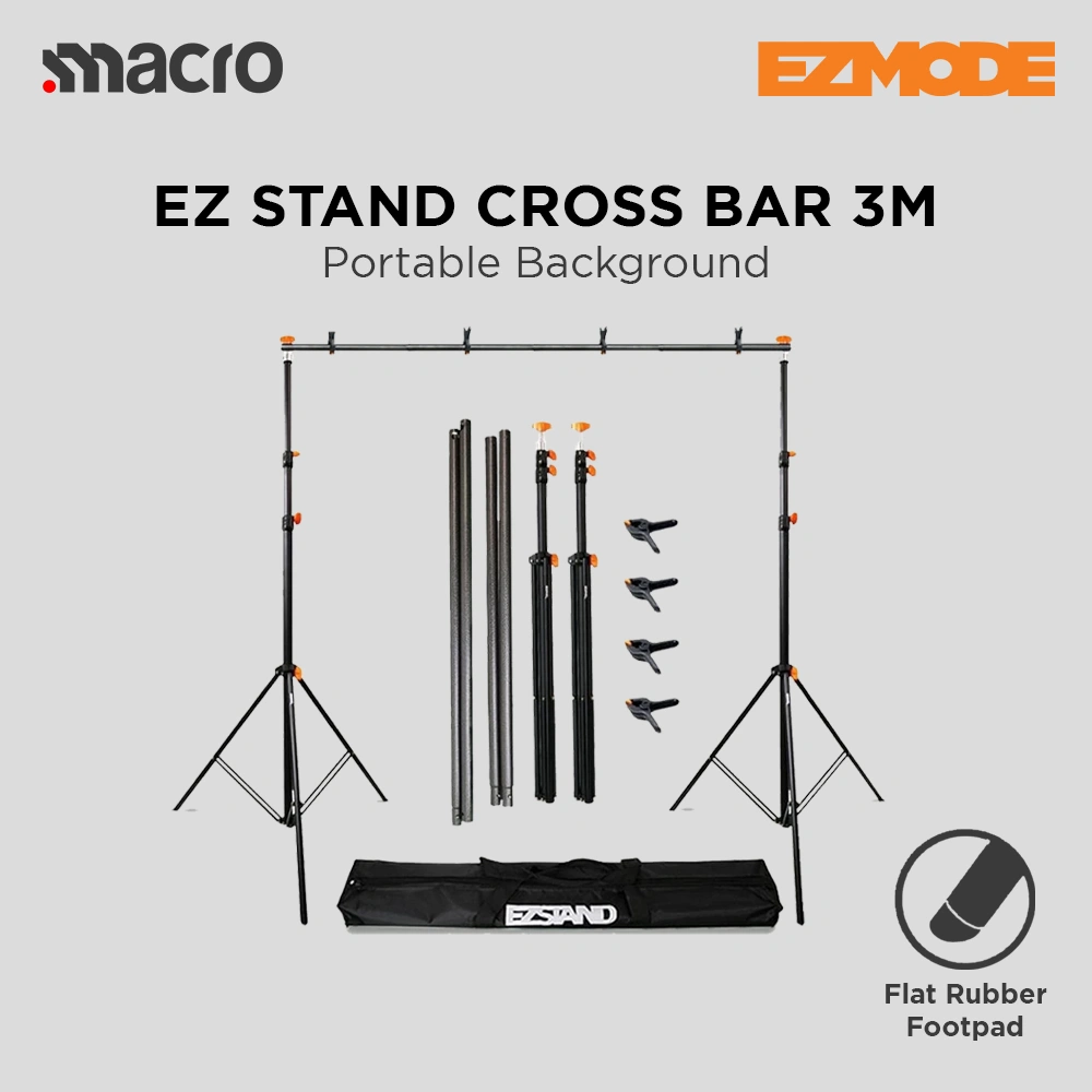 EZ Stand Portable Background Stand 3M for Background Studio Foto