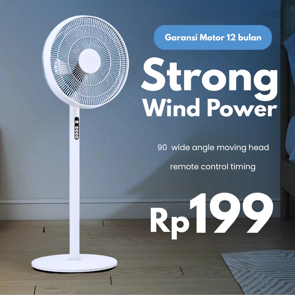 (Garansi 12 Bulan) Kipas Angin Tinggi 16" Kipas Angin Berdiri Kipas murah Stand fan Kipas Remote kipas angin Desain Modern