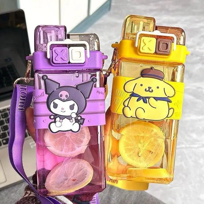 Botol Minum Anak Anak, Lucu 2in1 Sedot Teguk Gambar lucu 580ML/2304