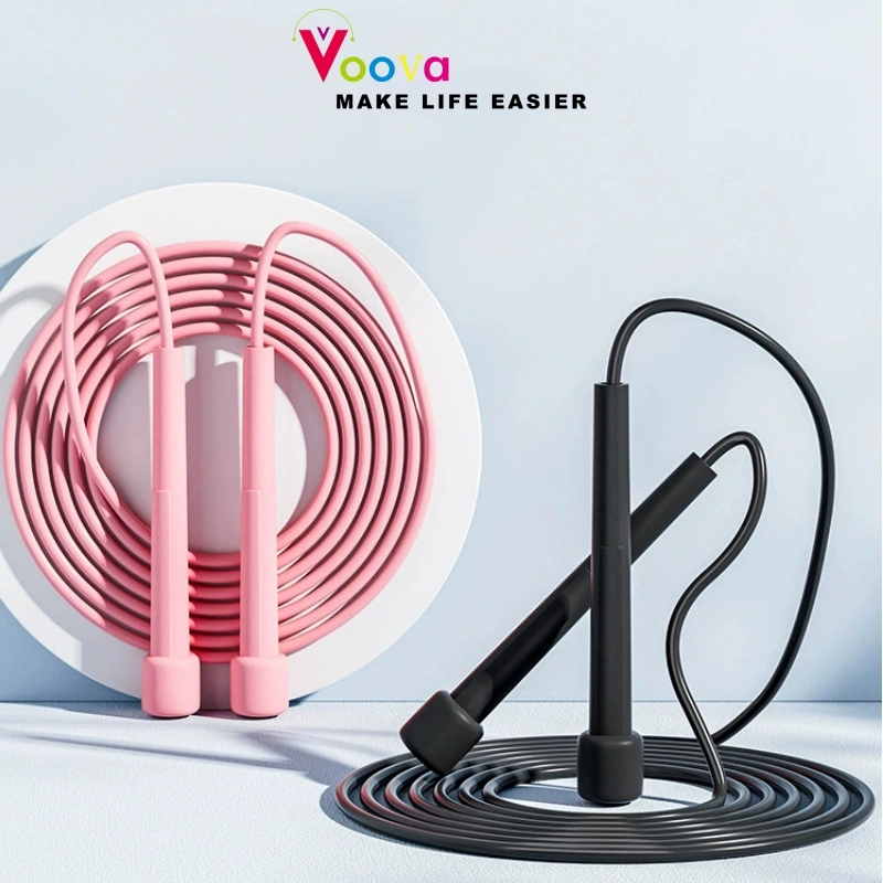 VOOVA Skipping Portable Active PVC/Lompat Tali Alat Olahraga / Loncat Tali Skipping Jump Olahraga