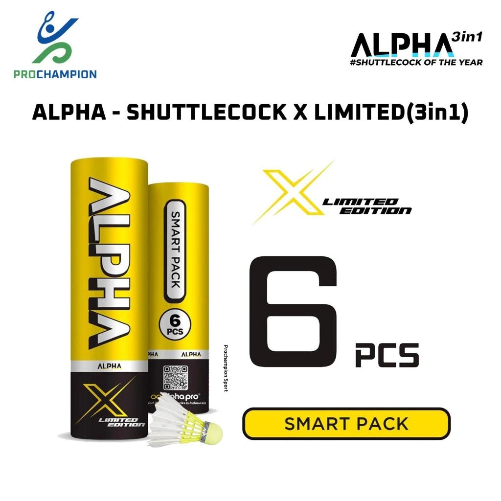 SHUTTLECOCK KOK ALPHA NEW ECO 3 iN1 TECHNOLOGY - ALPHA Isi 6
