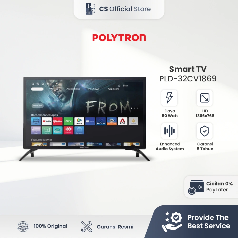 POLYTRON Smart Digital TV 32 Inch PLD-32CV1869 | 24 Inch PLD-24CV1869 | 43 Inch PLD-43CV8869