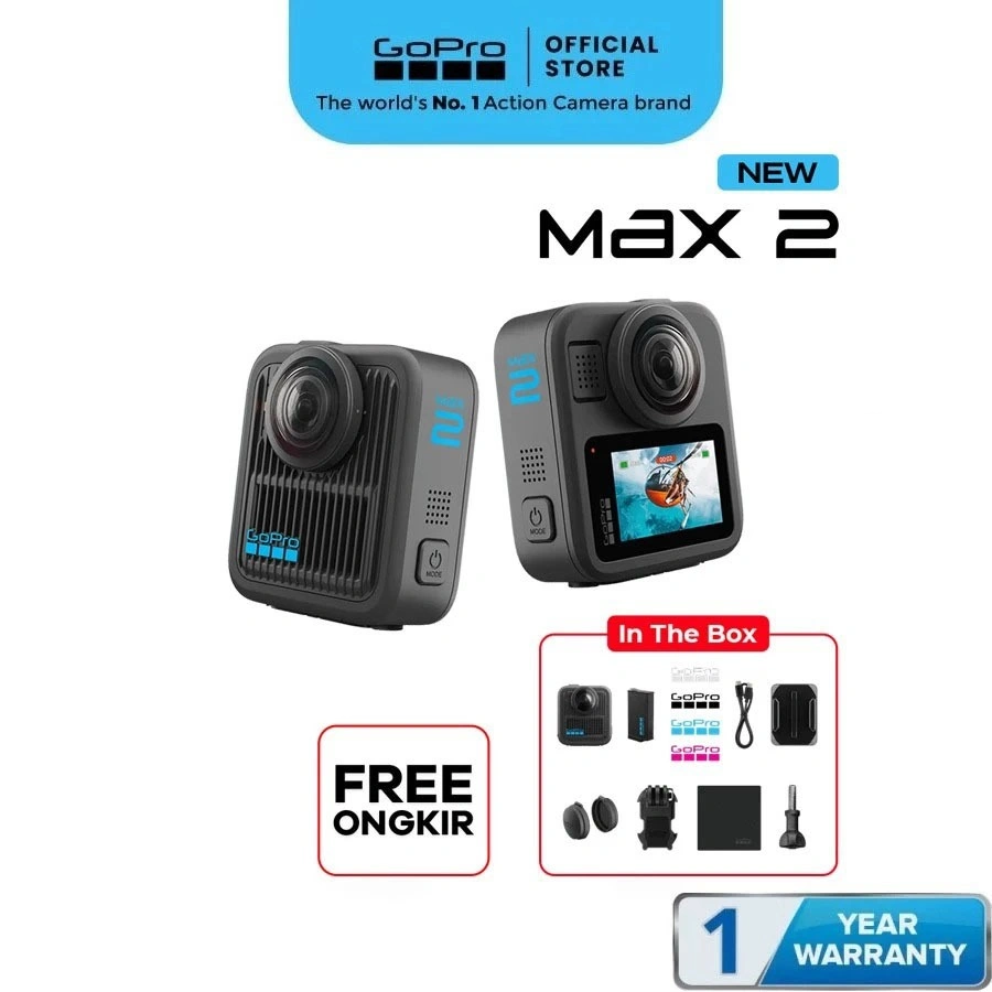 GoPro MAX2 360 Action Camera - Original Garansi Resmi 1 Tahun