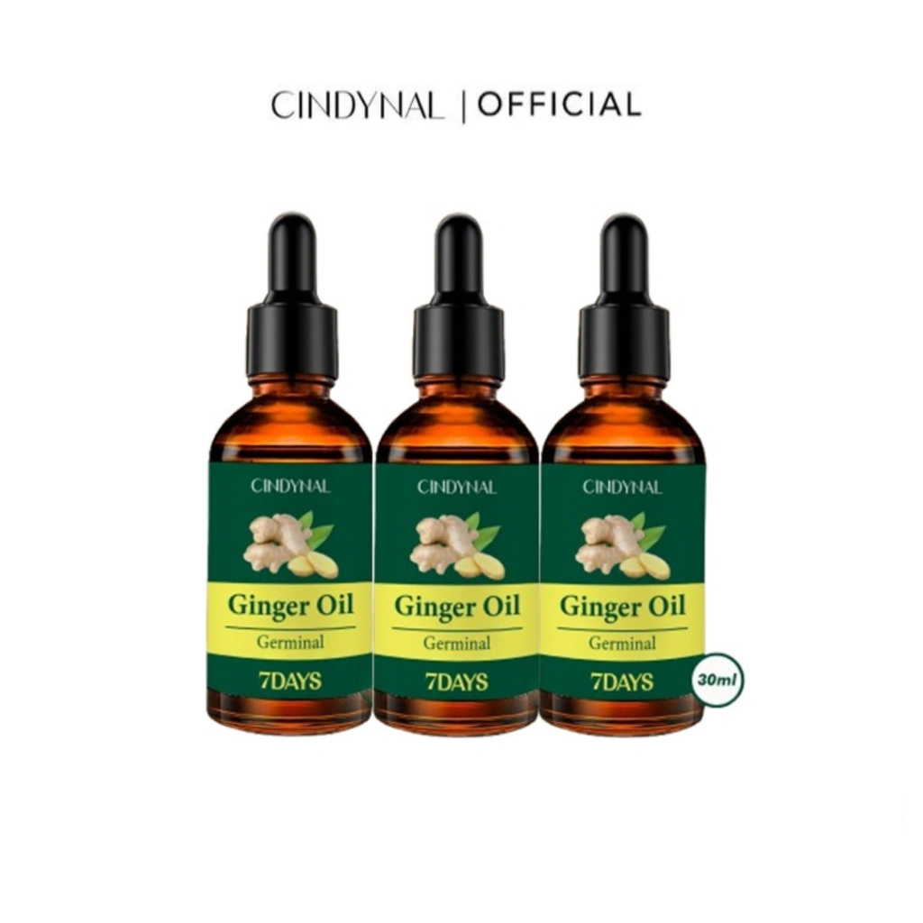 CINDYNAL - Bundle 3 PCS Germinal Oil Ekstrak Ginger Hair & Scalp Care Oil Isi 3 Pcs