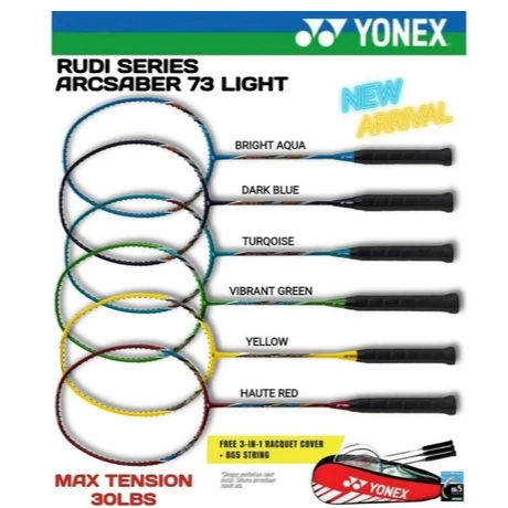 Promo! Raket Badminton Yonex Nanoray Arc Saber Light 68 69 70 71 72 73 18i 18 i Rudi Hartono Edition Original