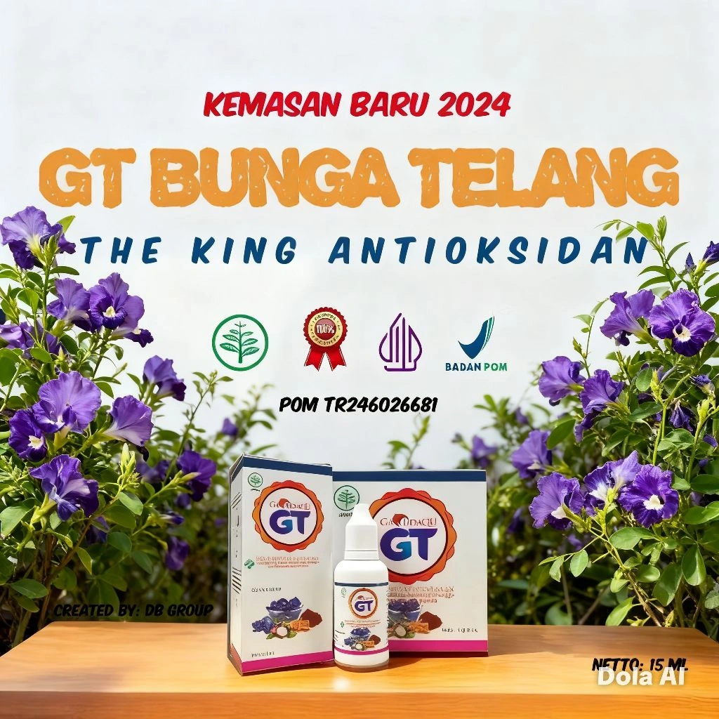 GT Bunga Telang 15 ml Alami dari Bunga Telang Cocok Untuk Mengatasi Berbagai Masalah kesehatan