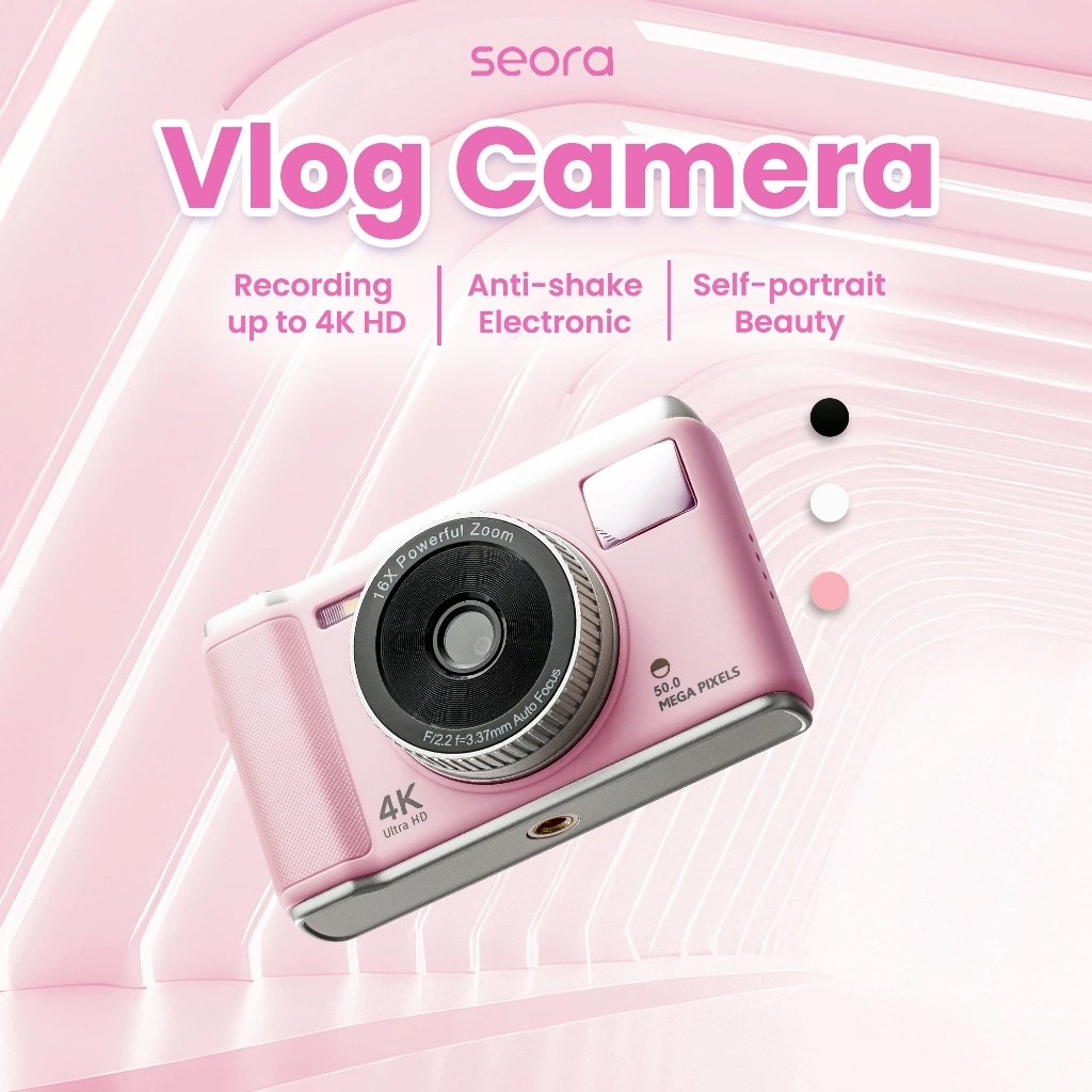 FILMONKISH Kamera DIGITAL POCKET SEORA VLOG CAMERA ORIGINAL FULL SET