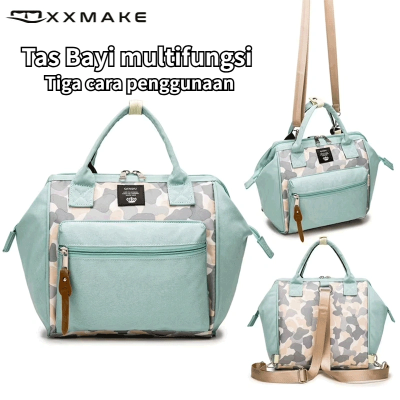 XXMake Tas Bayi multifungsi Tas Perlengkapan Baby Ransel Tas Popok Diaper Bag Tas Mami Tas Wanita