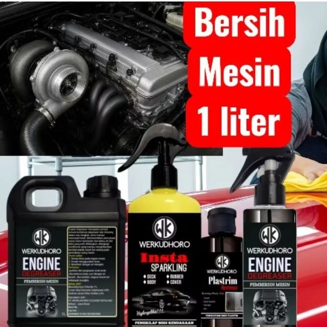 pembersih mesin mobil  engine degreaser, pembersih tanpa air, degreaser mesin, insta sparkling,
