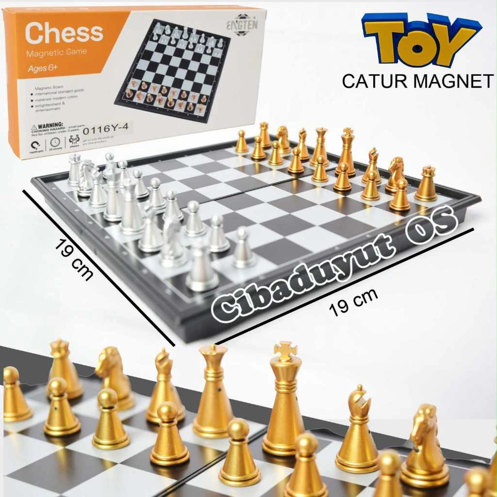 CATUR Magnet / Chess Folding Magnetic Board Game PAPAN PERMAINAN