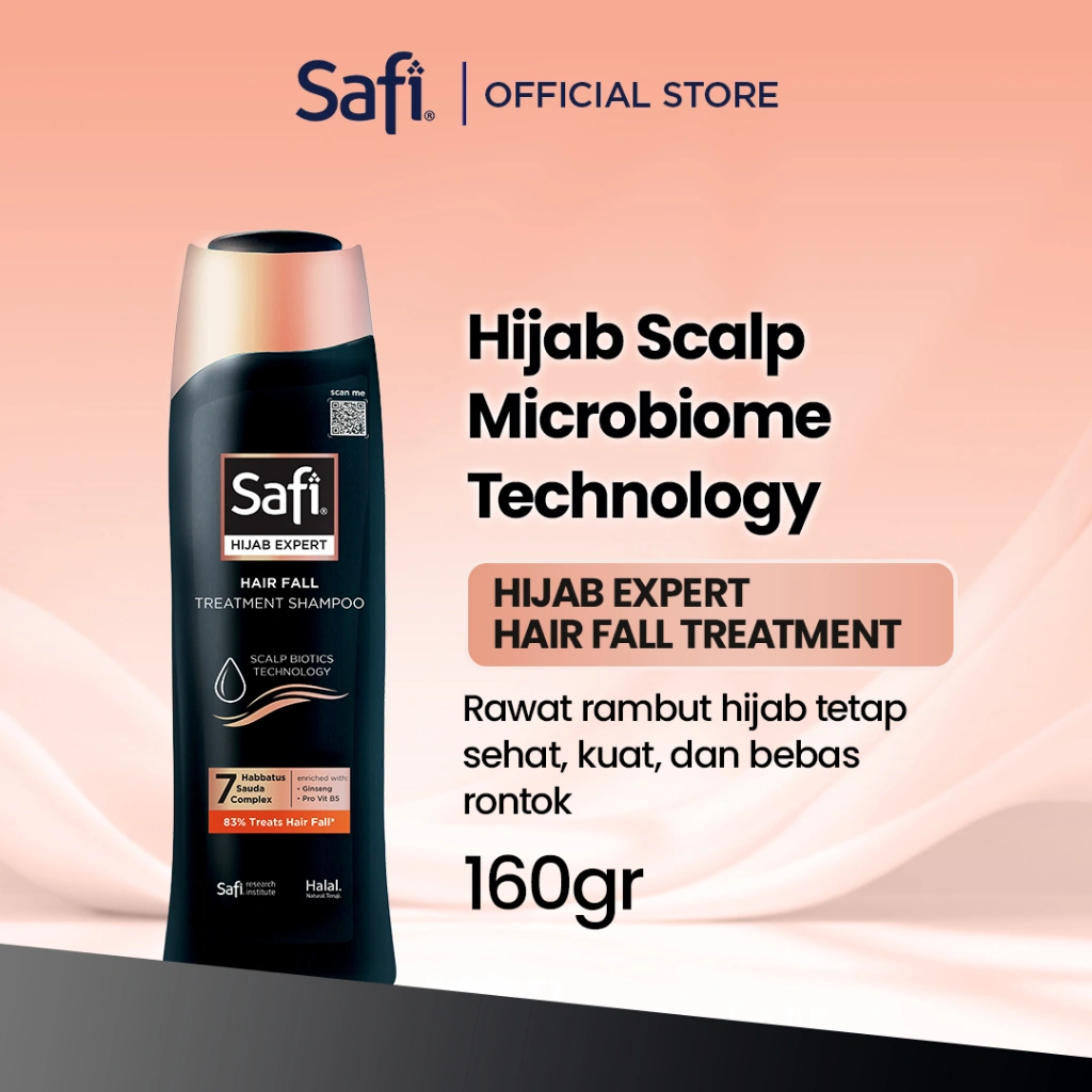 Safi Hijab Expert Hair Fall Treatment Shampoo 160Ml - Perawatan Rambut