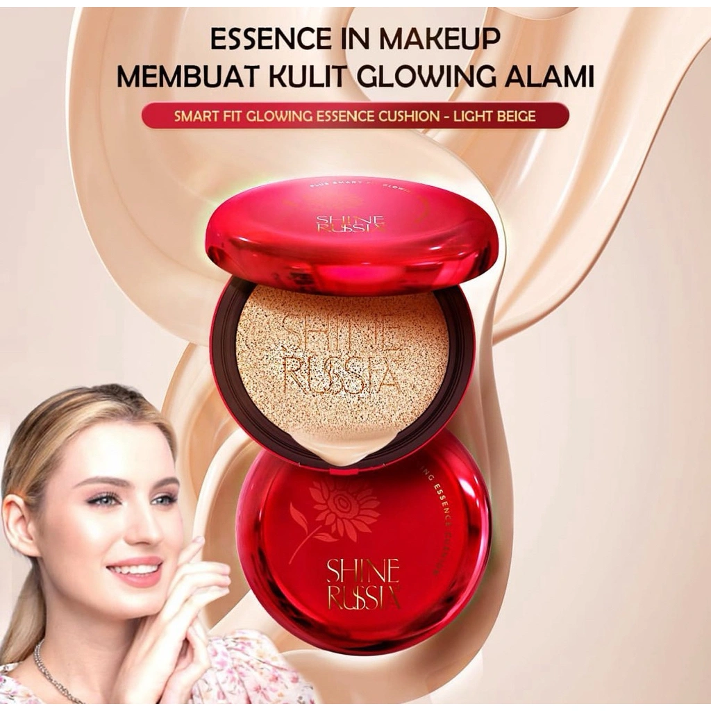 Cushion Shine Russia [ORI] - Set Cushion With Sunflower Extract + Gratis Refill