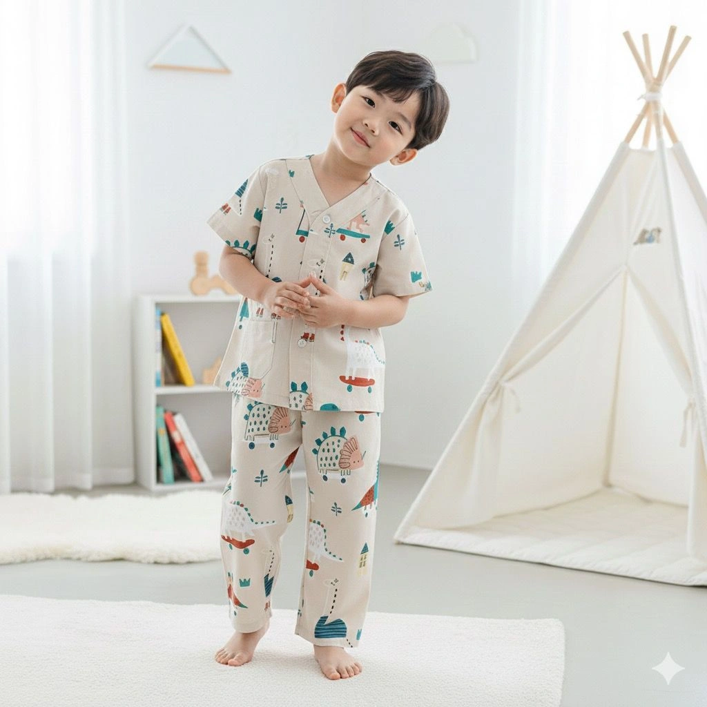 Piyama Anak Micro Silk Premium Untuk Usia 1 - 10 Tahun