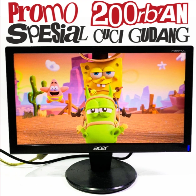 Monitor Led Merk Acer Ukuran Layar 16 Inch Kondisi Normal - GRADE A - MULUS SIAP PAKAI