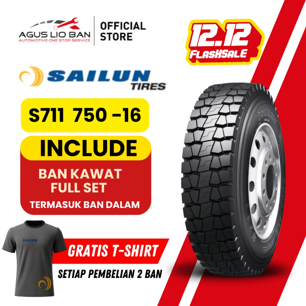 Agus Lio Ban - JUAL BAN TRUK BAN SAILUN S711 750 16 - BAN KAWAT SAILUN Made In China