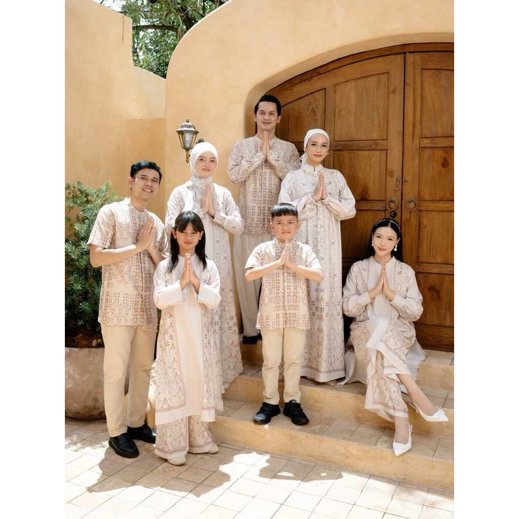 Womenwear - Aylin Raya Series (Cloud Cream)/Sarimbit Keluarga Terbaru/Family Set Lebaran/Raya Set/Baju Couple/Sarimbit Lebaran