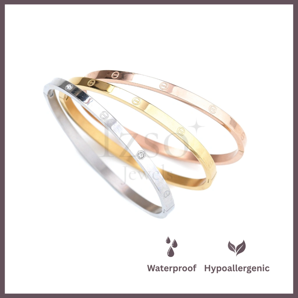 Izso Jewels - Ally Thin Bangle - Gelang Titanium Anti Karat Cap 750