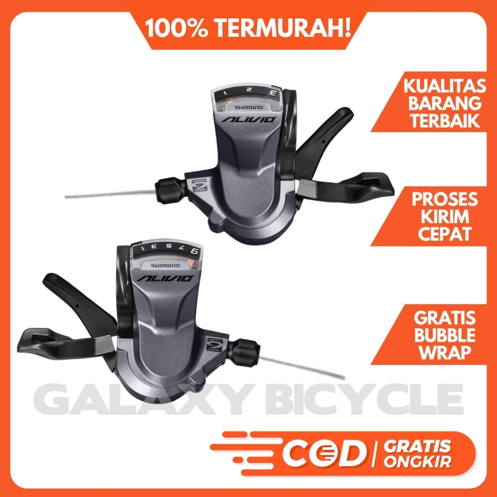 Shifter Sepeda Shimano Alivio M4000 Speed Operan Gigi Sepeda Lipat MTB DLL