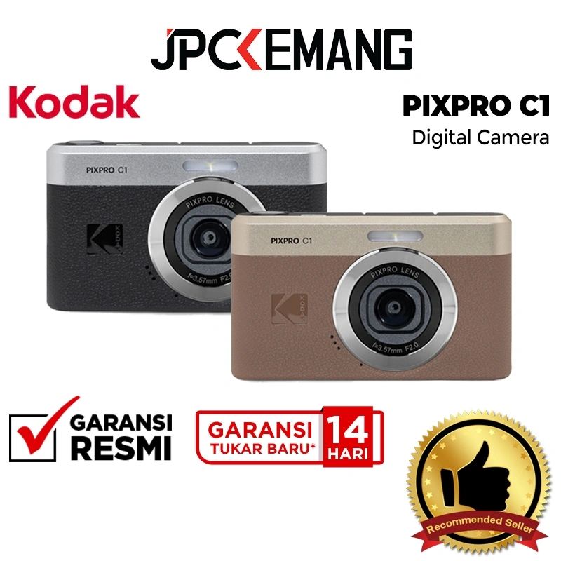 Kodak PIXPRO C1 Compact Digital Camera Pocket Kodak Digicam Kamera Poket Garansi Resmi