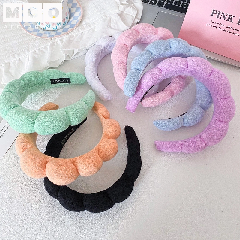 Bando Busa Tebal Bandana Polos Aksesoris Rambut Wanita MCO AR363