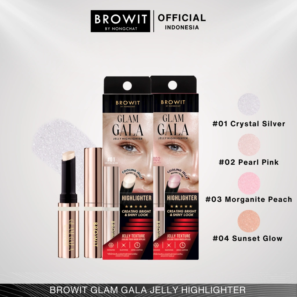 BROWIT BY NONGCHAT Glam Gala Jelly Highlighter / Highlighter Stick / Highlighter Makeup
