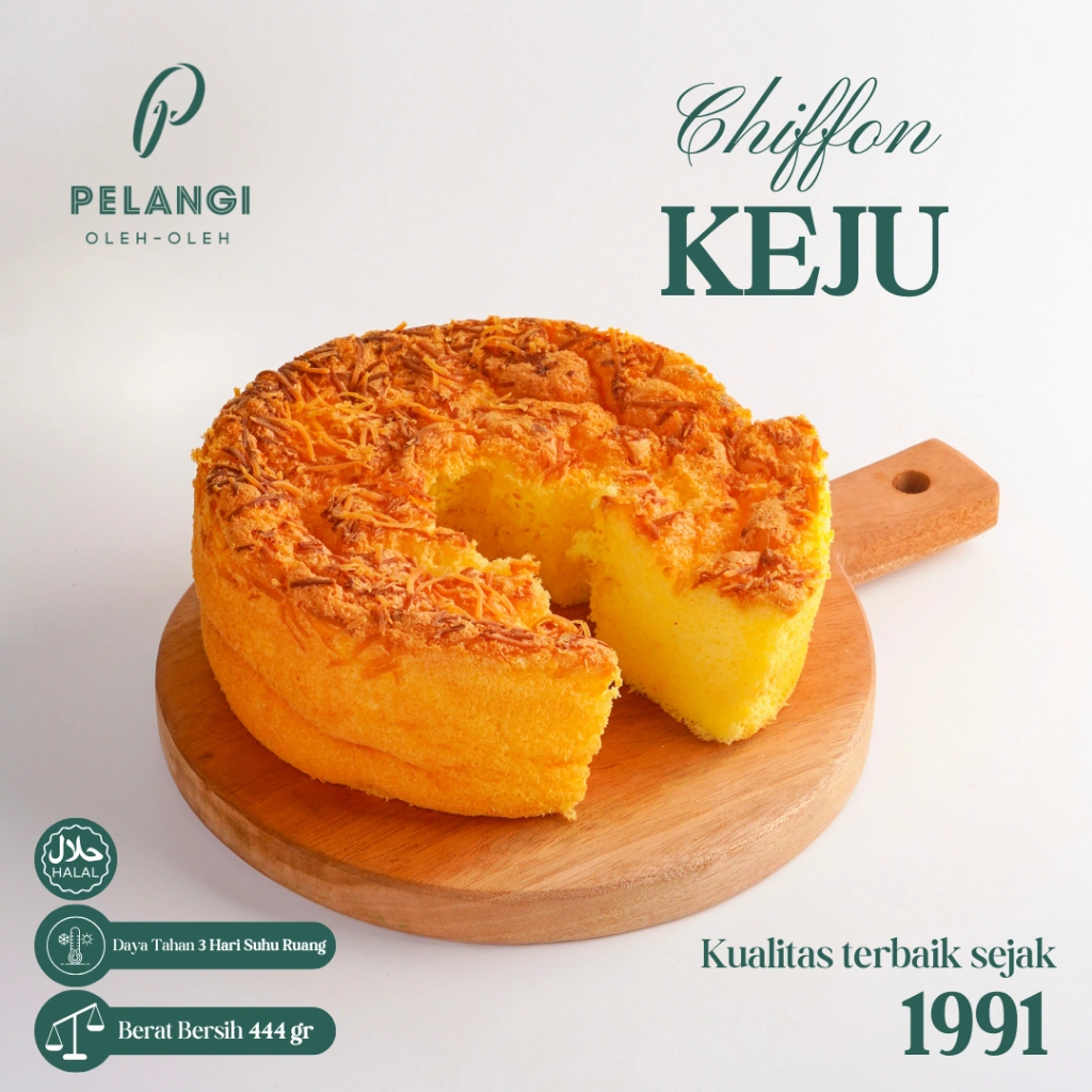 CHEESE CHIFFON CAKE BESAR