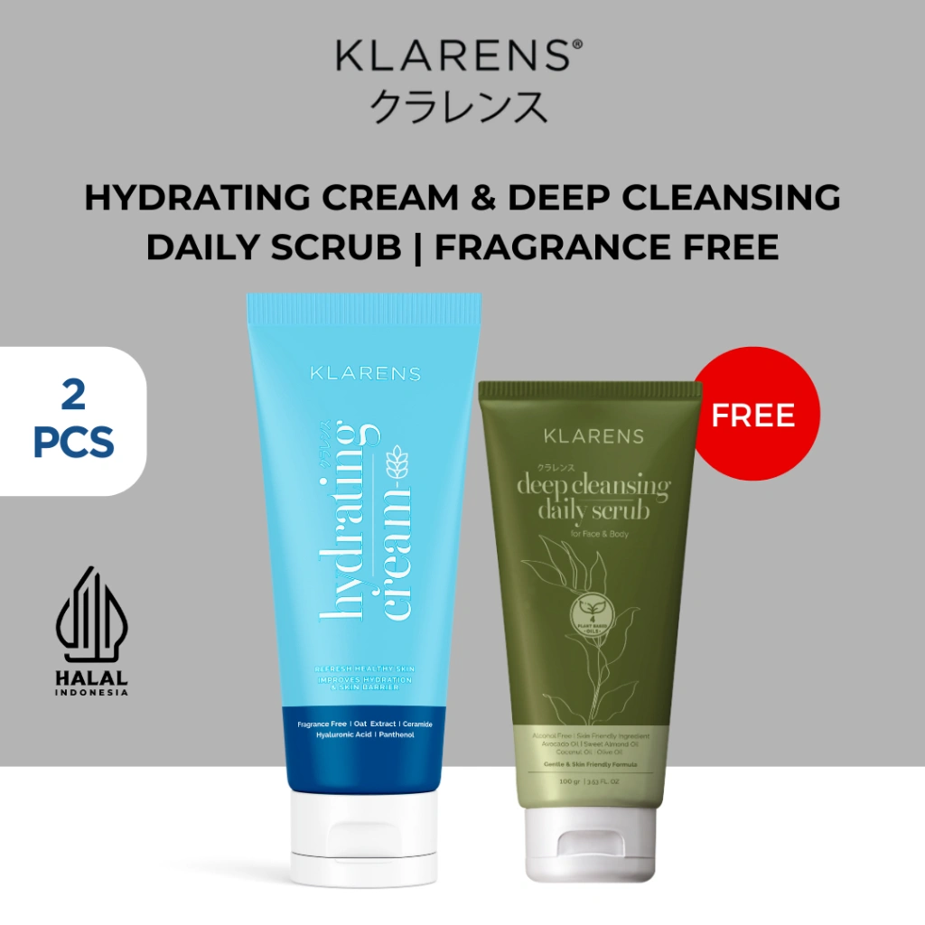 Klarens Hydrating Cream - Lotion Pelembab Kulit Sensitif 200 ml