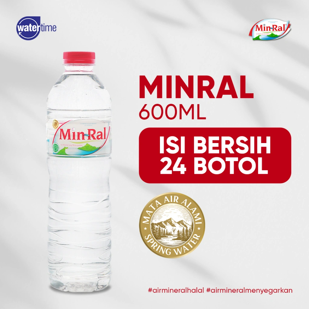 MINRAL Botol 600ML isi 24 botol