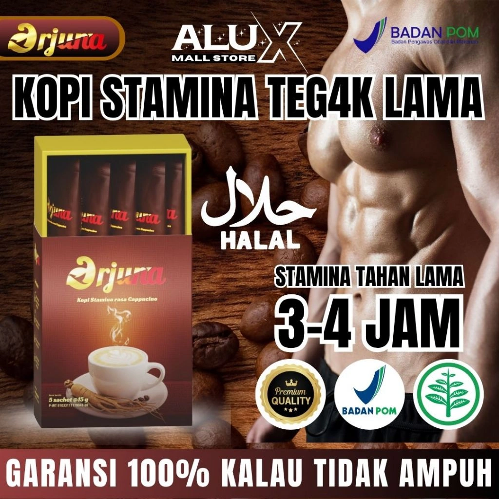 KOPI ARJUNA Kopi Stamina Kuat Tahan Lama Extrak Gingseng 1 box