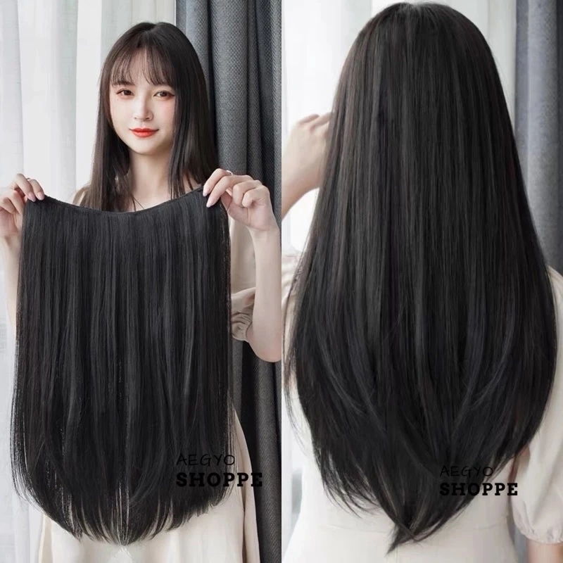 AEGYOSHOPPE - Hairclip korea biglayer Lurus Natural 45cm 60cm 70cm 9073 022S 022T 845A 845C