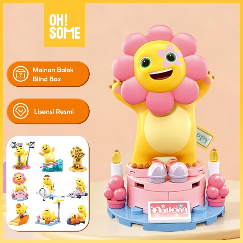 OHSOME Nailong Blind Box Gacha Set Koleksi Figure Nailong Series Nai Long Yellow Dino Mystery Box (1/10) - PRODUK RANDOM / Surprise Box / Mainan Kotak Misteri Isi Figure Lucu Random