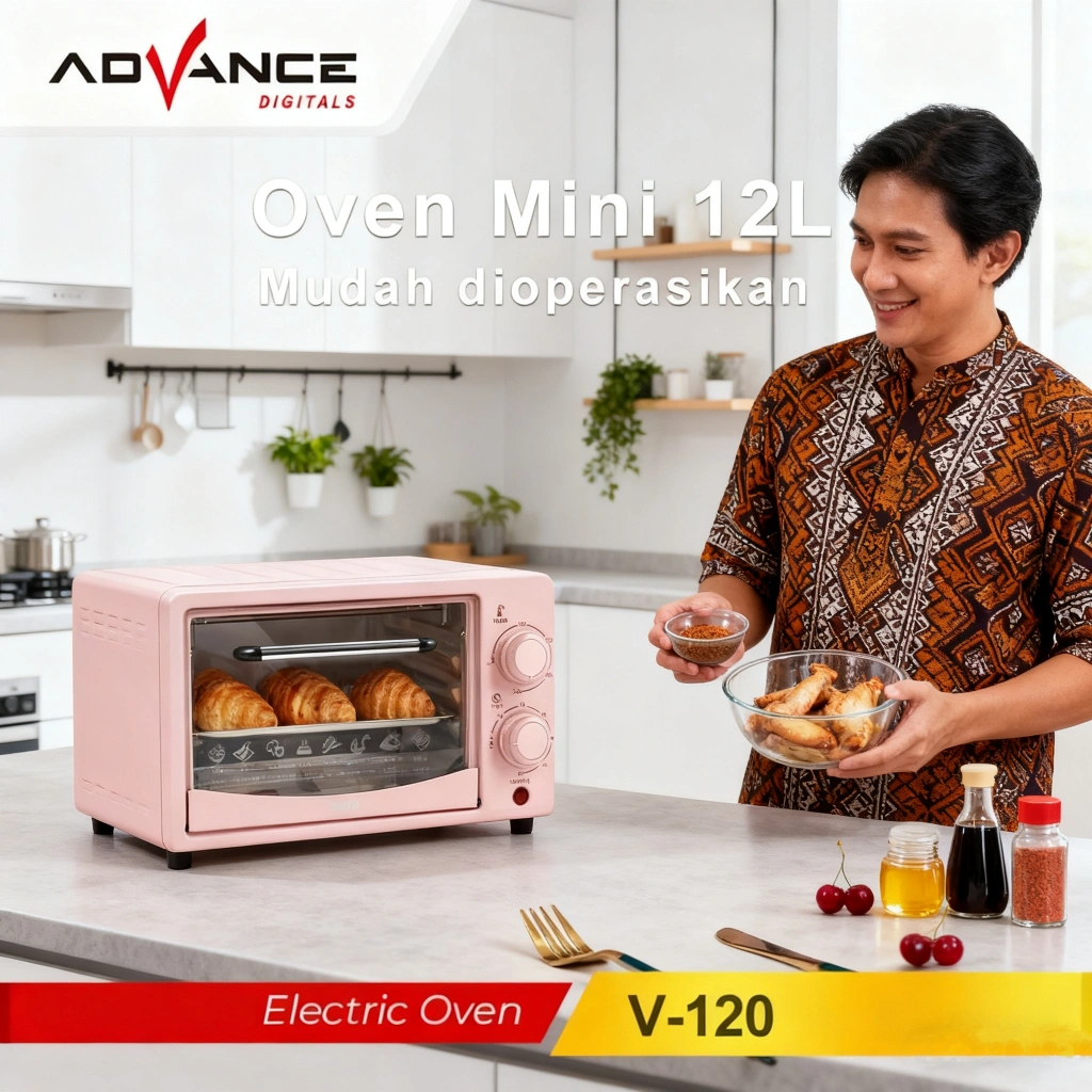Advance Oven Listrik 12L 400W Low watt Electric Oven Garansi 1 Tahun