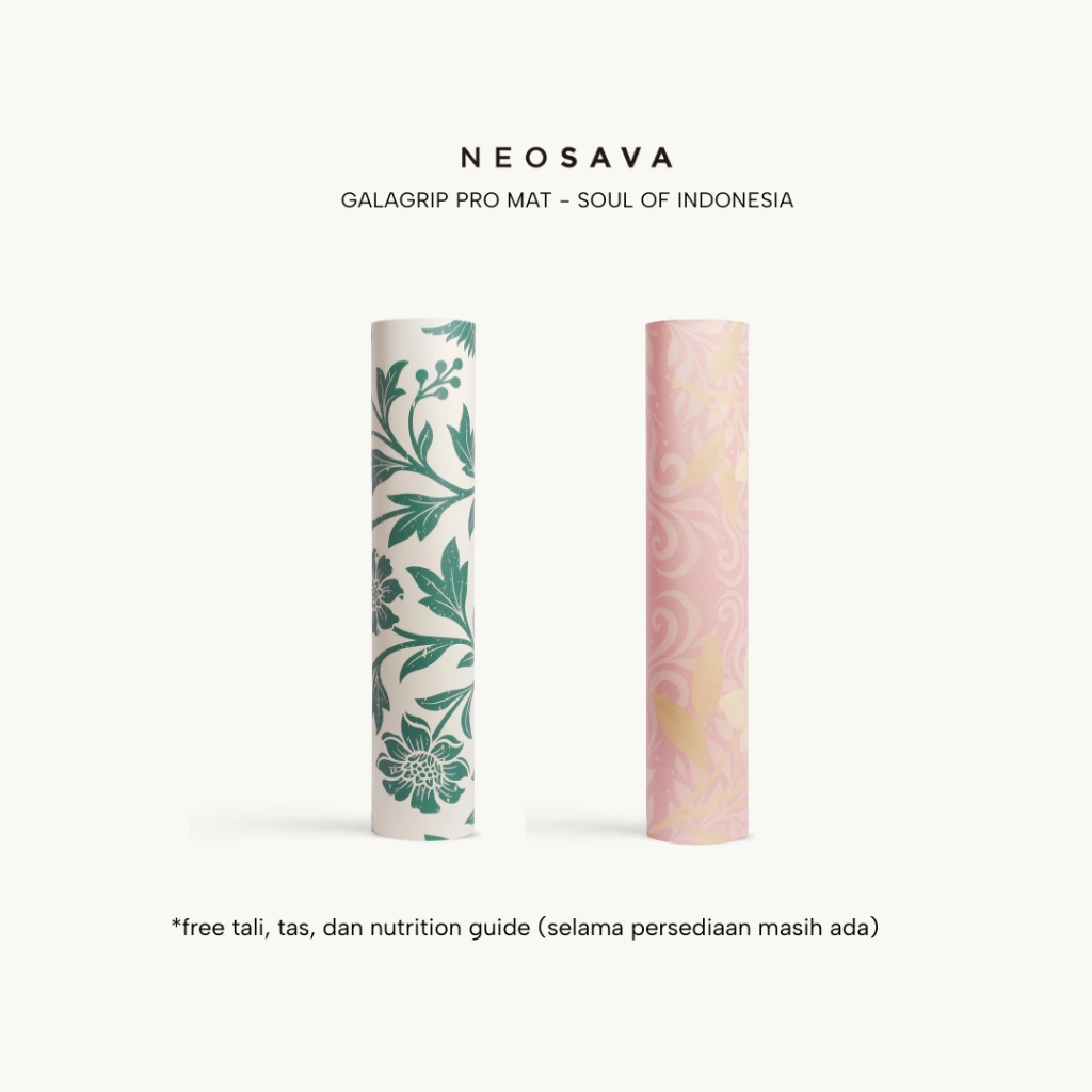 NEOSAVA Galagrip Pro Edisi Soul of Indonesia Matras Yoga Mat Karet Non Slip Pu Natural Rubber 5 Mm
