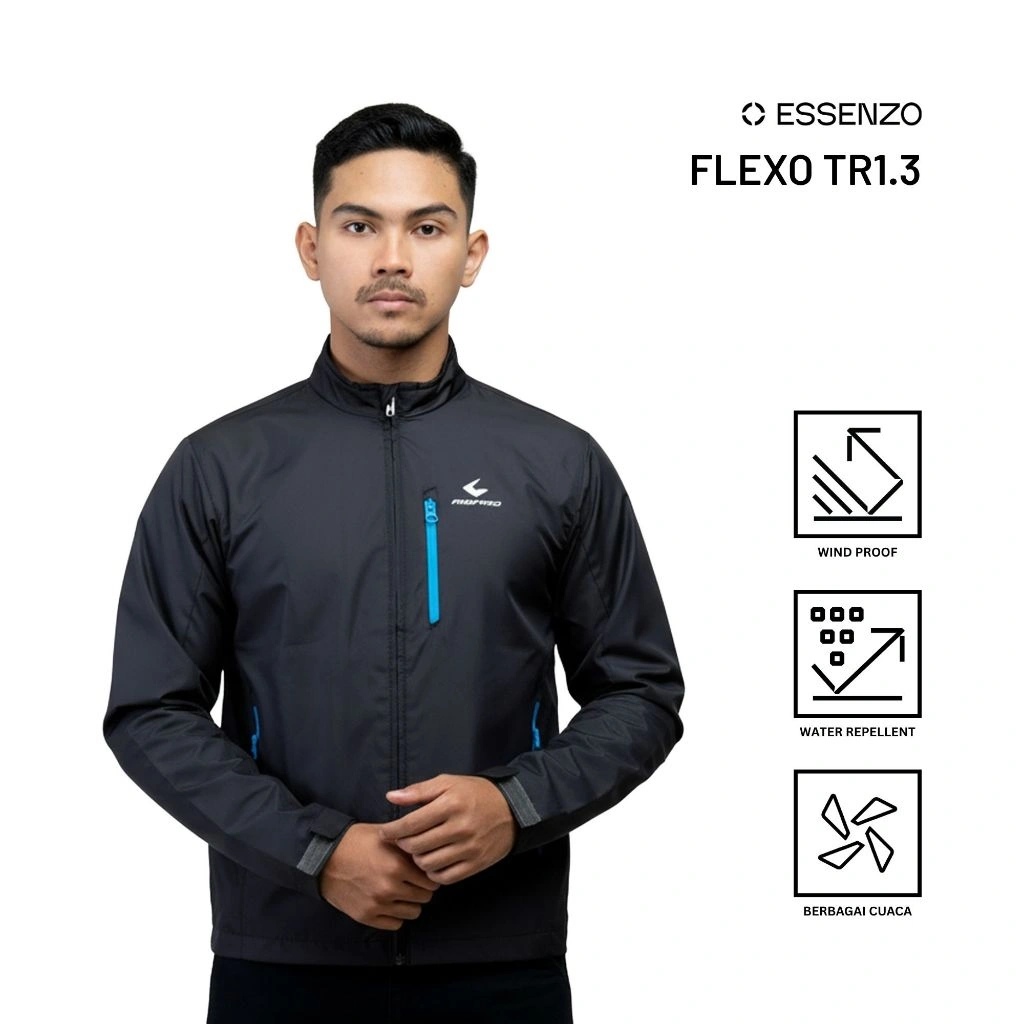 Respiro FLEXO TR1.3 | Jaket Motor Harian Pria Anti Angin Ada Ventilasi