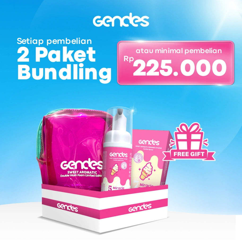 PROMO GENDES DISKON 50% - GENDES 1 Wash & 1 Spray - Feminine Care Miss V Pembersih Kewanitaan BPOM